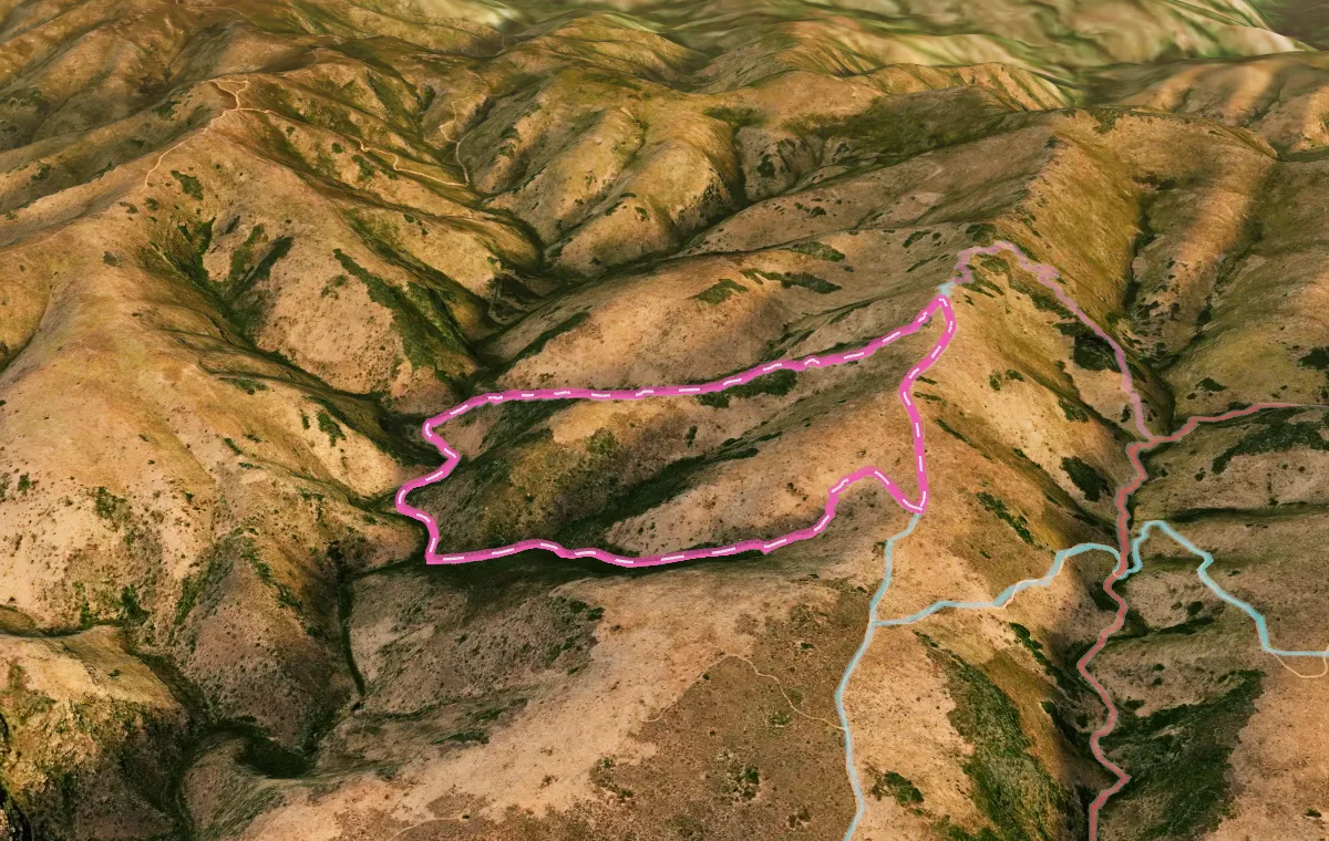 3D view of Kantiensrivier Trail